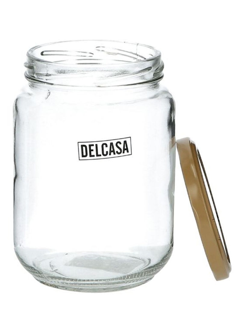 Delcasa 6-Piece Glass Storage Jar Set Clear