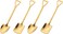 Atraux Gold Stainless Steel Mini Dessert Shovel-Shaped Spoons For Home, Kitchen &amp; Restaurant (4 Pcs)