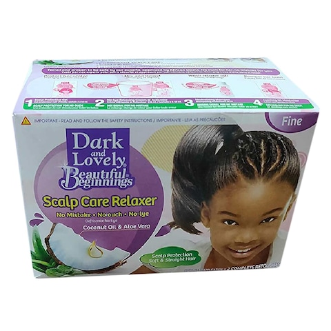 Dark And Lovely Beautiful Teething Relaxer Fine Kit