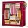 Large Capacity Non-woven Cloth Wardrobe Folding Shelf Portable Clothes Storage Fabric Closet Cabinet
