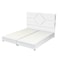 In House Cordoba Velvet Bed Frame - King - 200x200 cm - White