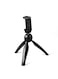 Leshp - 3 Piece Mini Tripod Phone Holder Selfie Stick Set Black