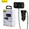 Baseus
Bluetooth FM Transmitter 5.0 Wireless Radio Adapter Car Kit with Dual USB Charging Car Charger MP3 Player Support TF Card &amp; USB Disk Built-in Microphone