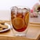 1CHASE Double Wall Insulated Coffee Tea Cups 250ml, Clear Coffee Mugs, Espresso, Cappuccino, Tea, Latte Cups, Cold/Hot Beverage - Set Of 6