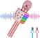 Generic Karaoke Wireless Portable Microphone For Home Party, Singing Karaoke Mic Machine With LED Light, Birthday Gifts