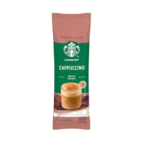 Starbucks Cappuccino Rich &amp; Velvety Premium Instant Coffee Mix 14gr