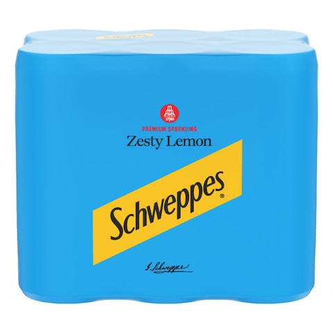 Schweppes Zesty Lemon Soft Drink 250ml Pack of 6