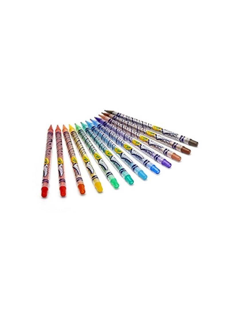 Crayola 12-Piece Twistables Colored Pencils Red/Orange/Green