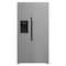 Beko 651 Ltr Side By Side Refrigerator 179X91 Cm, HarvestFresh, NeoFrost Dual Cooling, ProSmart Inverter Compressor, FastIce, With Automatic Ice Machine, Brushed Silver - GNE753DX, 1 Year Warranty