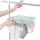 Aiwanto 2Pcs Cloth Clips Hanging Cloth 32 Clips Each Cloth Hanging Clips Drying rack Clips