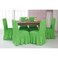 Fabienne Turkish Stretchable Dining Chair Covers 6 Pcs Set Apple Green Free Size