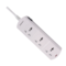 DOMEA Multi Plug Extension With 3 Universal Sockets   Plug Type Adaptor   3 Meter Cable   High Quality Copper Cable   Safety Fuse   Common Switch