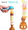 Ice Cream Stacking Tower Balance Game Food Pretend Play Toy Set for Kids