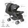 Moon Dois Baby Twin Stroller Black MNBGT14