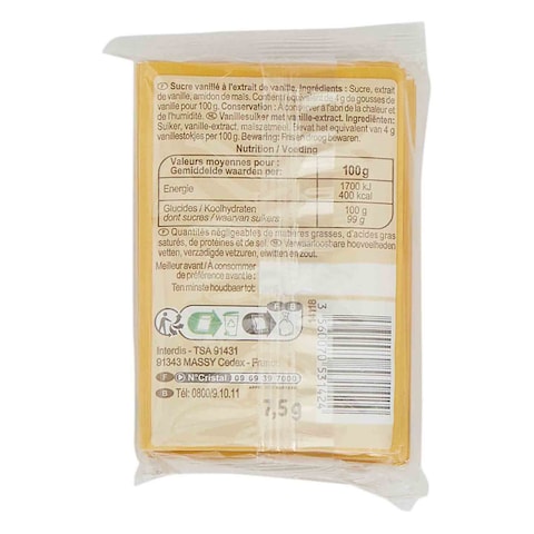 Carrefour Vanilla Sugar Classic 75GR