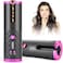 HICITI Hair Curler, Wireless Automatic Curling Iron Portable Ceramic Barrel Hair Curling Wand with LCD Display 6 Adjustable Temperature Rechargeable Cordless Auto Curler