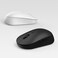 Xiaomi-Black Dual Mode Silent Wireless Mouse 2.4G Mi Silent Laptop Mouse with USB Receiver-Enjoy Noiseless Clicking Portable Ergonomic Optical Wireless Mouse 1300DPI for Laptop PC Computer Notebook Ma