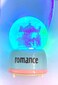 ZK Simple Design Romance Snow Crystal Ball Music Box Gift Transparent Round Ball Dream Blue