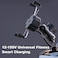 Generic-Black Motorcycle X-Type Mobile Phone Holder Rechargeable Adjustable Motorcycle Scooter Bike Head Stem Phone Mount Stand Bracket Universal
