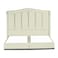 In House Shumt Velvet Bed Frame - Queen - 200x150 cm - Ivory