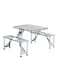 Generic Folding Chair And Table Set Silver