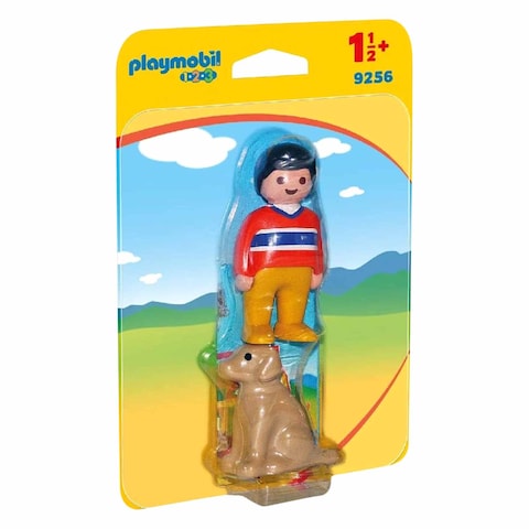 Playmobil 9256 1.2.3 Man With Dog Toy