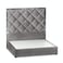 In House Victoria Velvet Bed Frame - Single - 200x100 cm - Gray