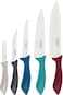 Tramontina Since 1911, Made In Brazil Affilata 5 Pieces Knife Set With Stainless Steel Blade And Multicolor Polypropylene Handle
