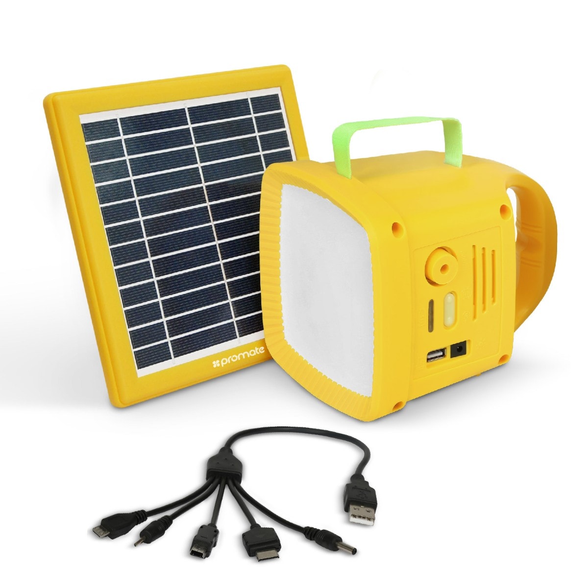 Buy Promate Solar Panel LED Light, 3-In-1 Outdoor Bright 90lm LED Light ...