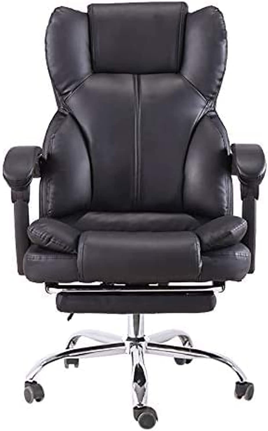 Karnak Executive Office Home Chair PU Leather 360 Swivel Desk Chair, High Back Adjustable Height Computer Table Chair, Soft Foam Gaming Study Chair Lumbar Support K-701