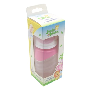 JUNGLE BUDDIES SILCN FEEDING BOTTLE