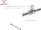 Max Strength Barbel Machine Cable Attachment Pro Grip Revolving Non Slip Handle Bar Pro Grip Revolving Pull Down Lat Bar-Silver, For Bicep Tricep