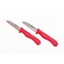 Bergner Stainless Steel 2Pc Fruit Knife Set, Red Colour, Bg39900Rd