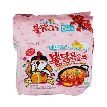 Samyang Hot Chicken Flavored Ramen Carbonara Instant Noodles 5&times;130g