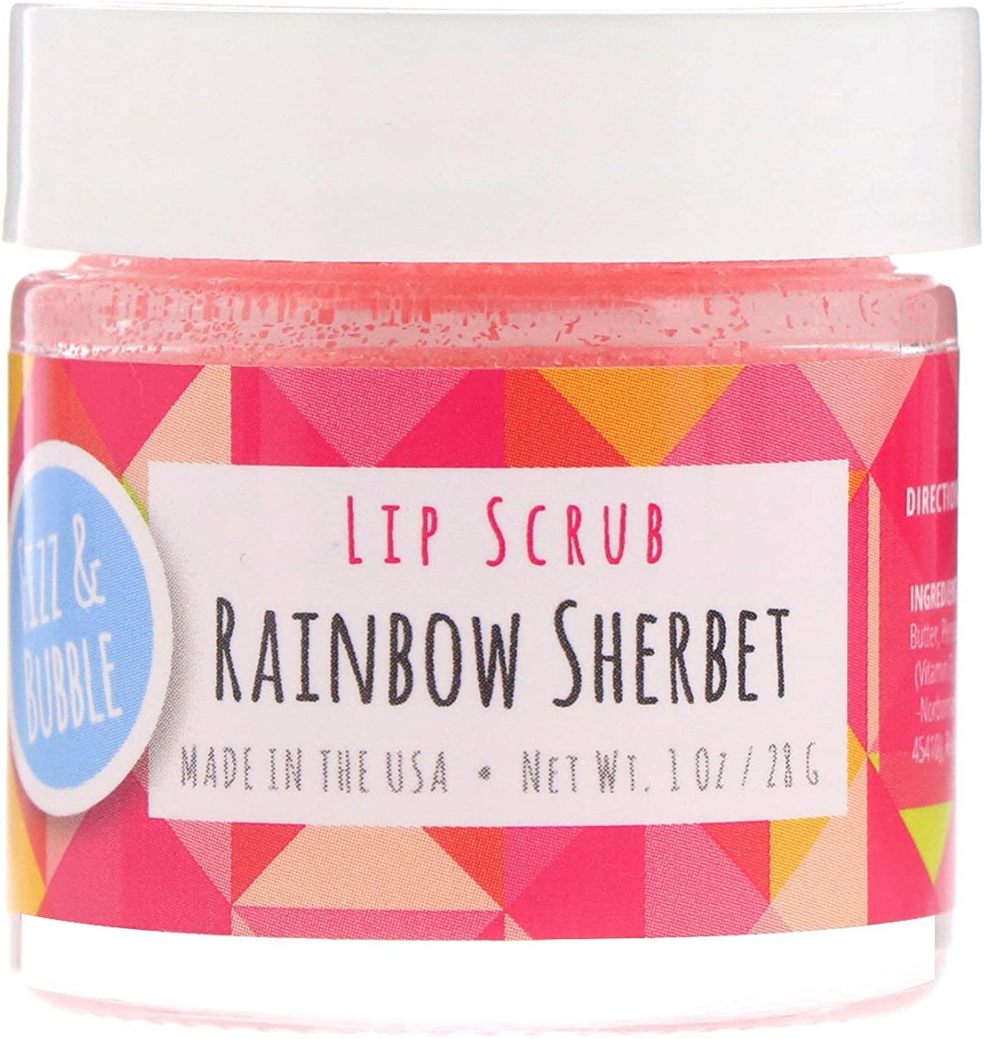 Fizz &amp; Bubble Lip Scrub Rainbow Sherbet 1 Ounce