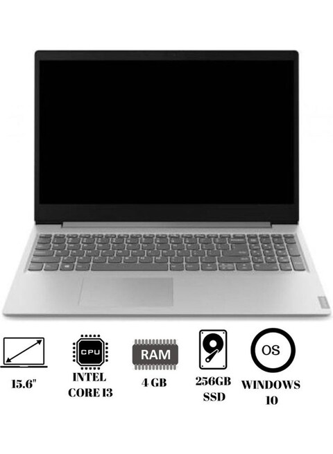 Lenovo Ideapad S145 15IIL Laptop With 15.6-Inch Display, Core i3-1005G1 Processor/4GB RAM/256GB SSD/Intel UHD Graphics/Windows-10 English, Grey