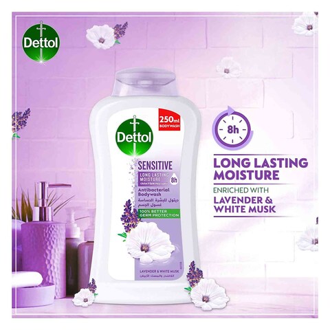 Dettol Sensitive Lavender And White Musk Fragrance Body Wash 250ml