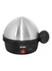 Electric Automatic Egg Cooker, Black/Silver