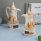 Ramadan Design Arabic Coffee Pot ceramic, Healthy and Extremely Heat Resistant with Candle Warmer, with ramadan design ,white and gold color (L-30*W-7*H-15.5CM)