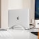 Twelve South BOOKARC Vertical Macbook Stand - Ergonomic Vertical Stand, Desktop Space Saver, Premium Aluminum Cradle/Holder for Apple Macbook Air 13" &amp; MacBook Pro 13/15/16" - Silver