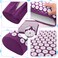 Lixada-Acupressure Mat Head Neck Back Pain Relief Foot Massage Cushion Pillow Yoga Spike Mat Acupuncture pad Needle Massager