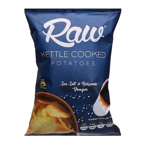 Raw Sea Salt and Balsamic Vinegar Kettle Cooked Potatoes - 100 gm