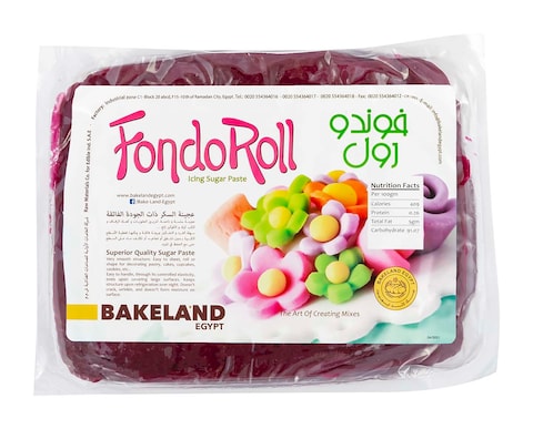 Fondo Roll Sugar Paste - 500 gram - Purple