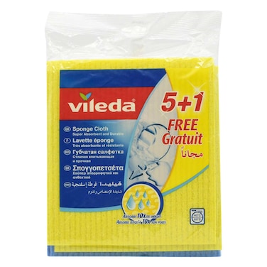 Vileda sponge cloth 5 + 1 free