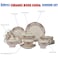 XIANGYU Dinner Set Porcelain Gold, 24pcs tea set; (12)pcs tea cup/saucer, (1) 10'5 flat plate, (6) 7'5 flat plate, (2) tea pot, (2) sugar pot, (1) milk pot. New Ceramic Bone China, The rich and colorf
