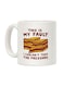 muGGyz World's Okayest Pop Printed Ceramic Mug White/Black/Red 11Ounce