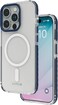 Levelo Magfit FlexiGuard Transparent Case For iPhone 15 Pro (Blue)