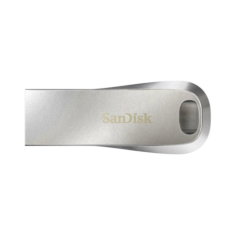 سانديسك الترا لوكس محرك فلاش USB 128 غيغا بايت - فضي