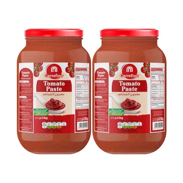 Maf Carrefour Tomato Paste 1.1kgx2 Pieces