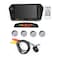 Generic 7 Inch Rear View Mirror LCD Monitor Car Rear View System With Camera Video Car Parking Sensor System (Silver Reversing Radar Probe)
